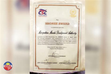 csc jackpot|July 4, 2024 MMDA Earns CSC's Bronze Prime.